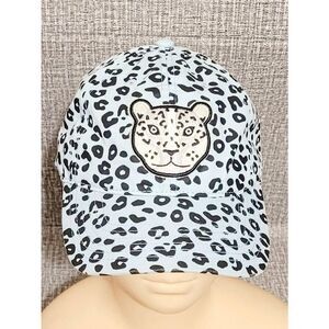 Explore By Lids Baseball Golf Dad Hat Adjustable Strapback Blue Snow Leopard